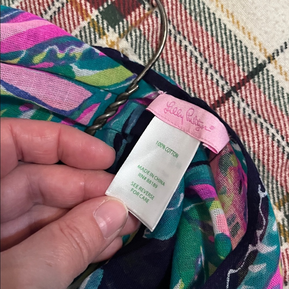 Vibrant Multi-Color Patterned Scarf - image 4